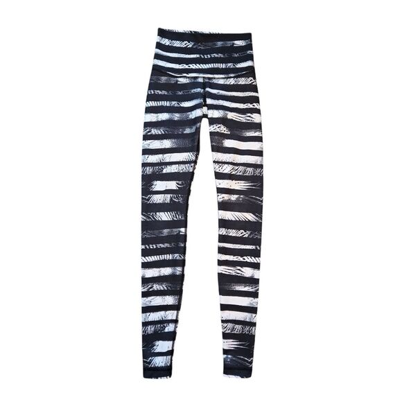 Lululemon Wunder Under Pant - Shady Palms Black White - Picture 1 of 9